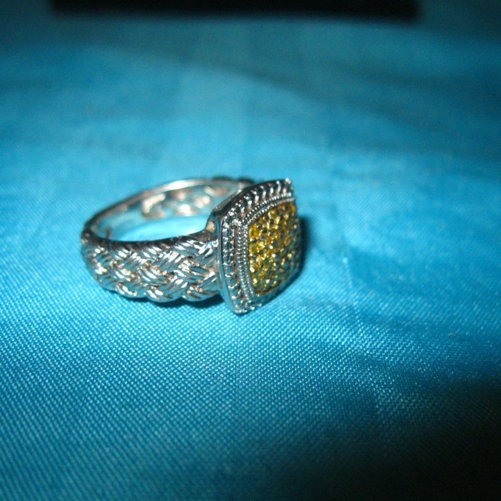 Affinity Ss Yellow Diamond Ring - image 4